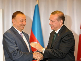 Erdoğan İlham Aliyev ile görüştü 