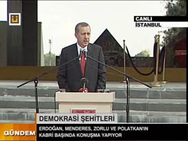 Erdoğan Menderes'i 'O Zeybeğim'le andı 