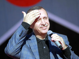 Erdoğan'a pankartlı doğum günü kutlaması 