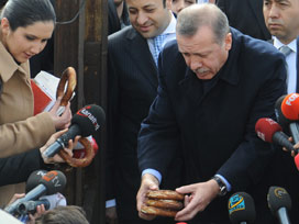 Erdoğan taksi durağını ziyaret etti 