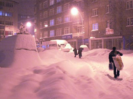 Erzurum'da eksi 11 derecelik soğuk!