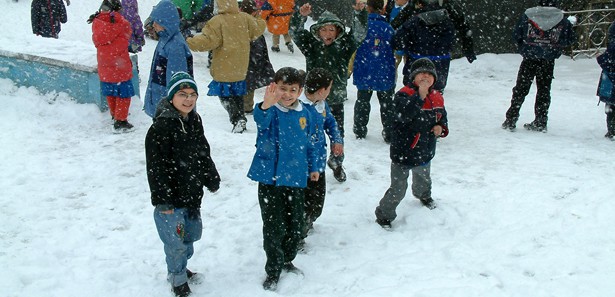 Erzurum'da okullara kar tatili