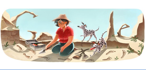 Google arkeolog Mary Leakey'i unutmadı