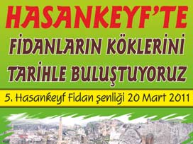 Hasankeyf’te fidanlar tarih ile buluşacak 