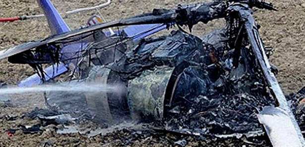 Helikopterin düştüğü bölgede inceleme