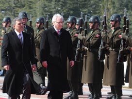 Hırvat lidere Köşk'te resmi tören- GALERİ 