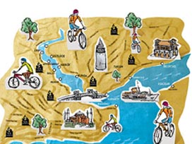 İstanbul'un bisiklet haritasını çıkarttılar 