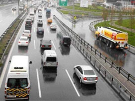 İstanbul'un trafik çilesinin nedeni birikinti 