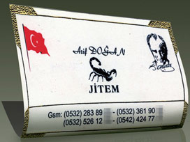 İşte yok denen JİTEM'in logo ve kartviziti 