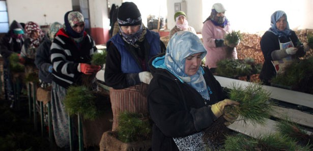 Kadınlardan doğaya ''yeşil makyaj'' 