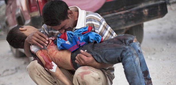 Katil Esed, yine çocukları bombaladı 