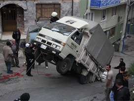 Kaza ama görenleri güldüren kaza / GALERİ 