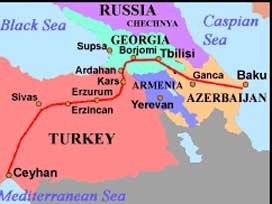 Kazak ve Azeri petrolü BTC'den nakledilecek
