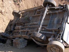 Kilis'te trafik kazası: 2 ölü, 1 yaralı 