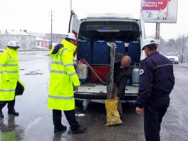 Kırşehir beyaza büründü Kırşehir beyaza büründü