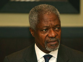 Kofi Annan ağır silahla ilgili çıkıştı