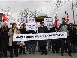 Libya operasyonu Bursa'da protesto edildi 