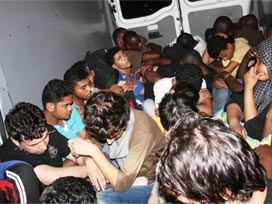 Macaristan´da 18 kaçak göçmen yakalandı 