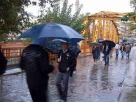 Manavgat'ta yağmur: Otelleri su bastı 