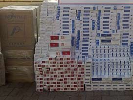 Midyat'ta 22 bin paket sigara ele geçirildi 