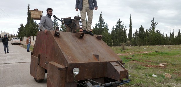 Muhaliflerden el yapımı zırhlı araç: Sham 2 