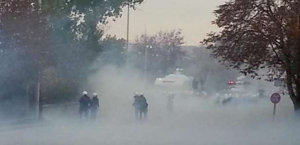 ODTÜ'de öğrenciler polise saldırdı 