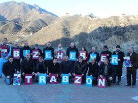 Onlara Çin Seddi´de Trabzon 