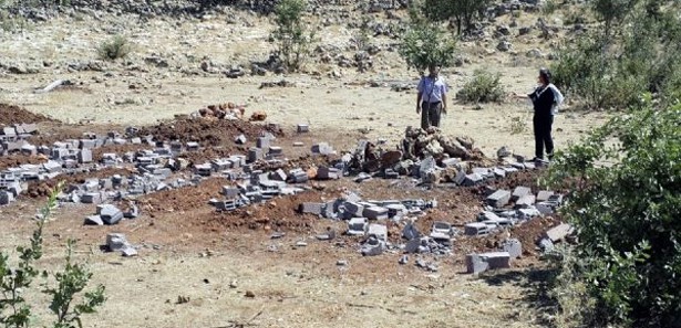 PKK'nın sözde şehit mezarlığı cephane çıktı 