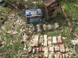 PKK´ya ait mühimmat ele geçirildi