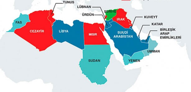 Suriye Arap ülkelerini 3'e böldü 