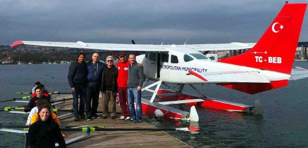 Türkiye'de eğitim alan ilk deniz uçağı pilotları 