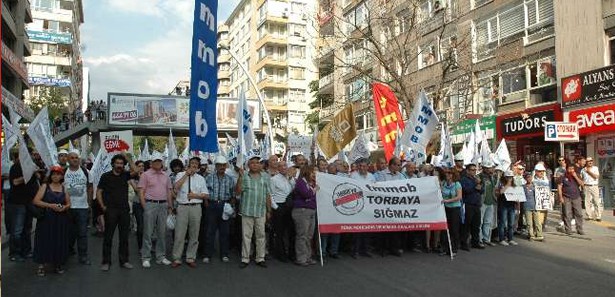 TMMOB'den 'torba' protestosu