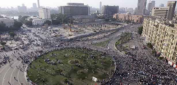 Tahrir Meydanı'ndan gösteri 