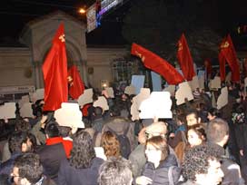 Taksim'de Libya protestosu / 