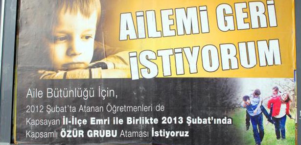 Tayin bekleyen öğretmenler ilan verdi