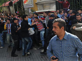 Trabzonsporlular ve ÖDP'liler kavga etti 