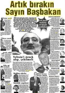 2001'den anayasa fırlatma manşetleri