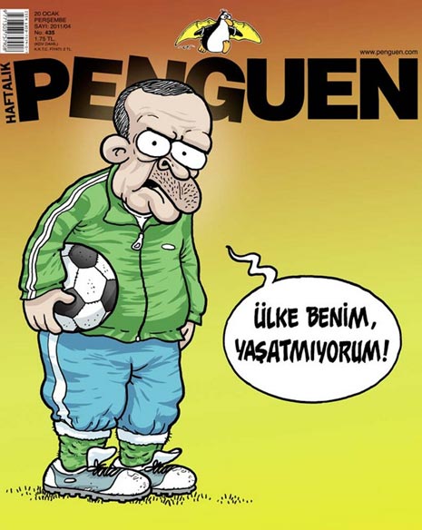 Arena protestosu karikatürlerde