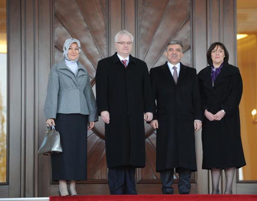 Hırvat lidere Köşk'te resmi tören- GALERİ