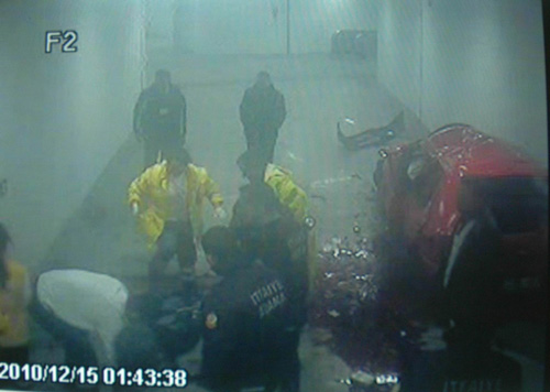 İki polisin öldüğü feci kaza anı-Video