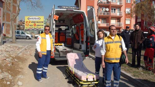 Konya'da gerçeği aratmayan tatbikat