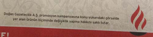 Milliyet'ten promosyon aldatmacası Milliyet'ten promosyon aldatmacası