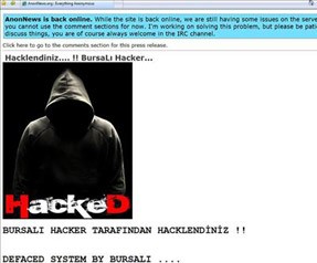 Türk hacker Anonymous'u hackledi!