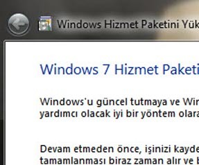 Win 7 SP1 hakkında her şey!