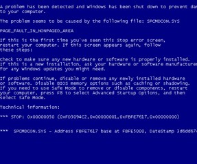Windows 7'de mavi ekran şoku! 
