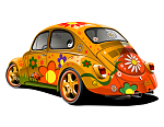 Volkswagen Beetle &quot;vosvos&quot; &amp; &quot;kaplumbağa&quot;-duvar-stickerpng
