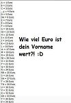 Wieviele Euro ist dein Name Wert? :-)-486327_3418163391466_534929925_njpg