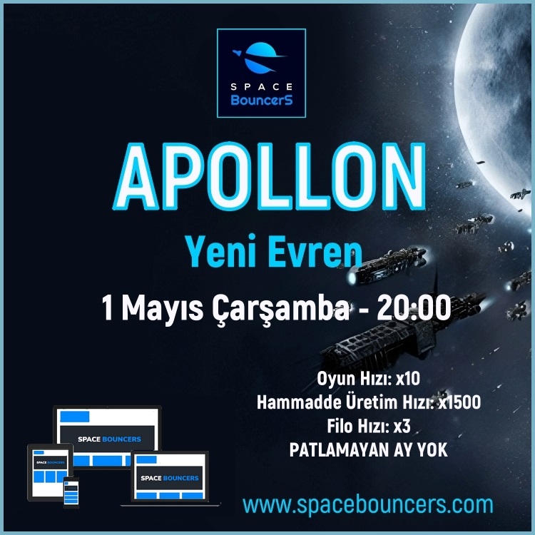 OGame Space Bouncers - Yeni Evren APOLLON Açılıyor! OGame Space Bouncers - Yeni Evren APOLLON Açılıyor!