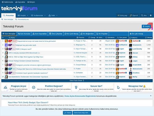 TEKNOLOJİ FORUM ✪ AÇILDI - Gördünüz Mü?