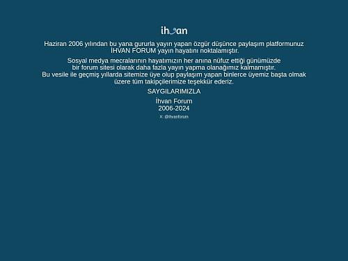 Türkiye'nin En Aktif İçerikli İslami Forumu İhvanforum.org